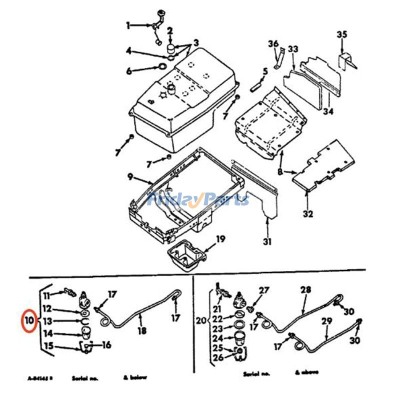 Kraftstoff-SedimentbehälterbaugruppeFür CASE