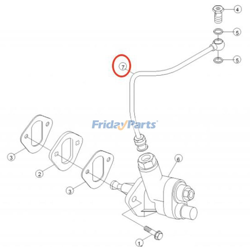 Fuel Supply Tube For HYUNDAI Dozer,Engine,Excavator,Forklift,Loader