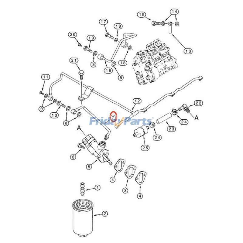 Fuel Supply Tube For CASE Dozer,Excavator,Forklift,Loader,Telehandler,Tractor,Other Agricultural Equipment