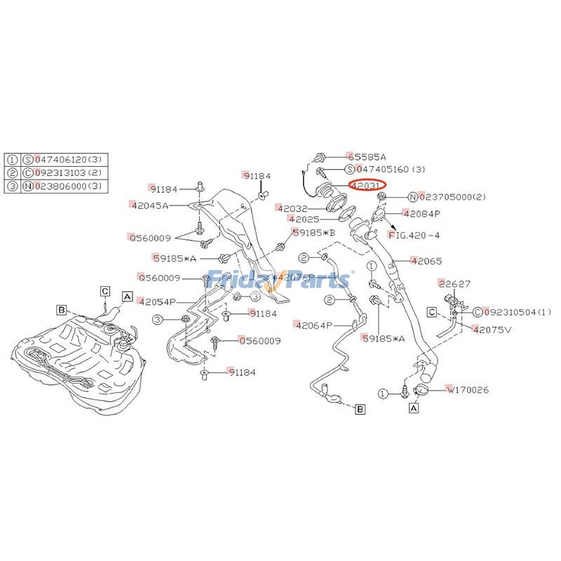 Subaru用燃料タンクキャップ