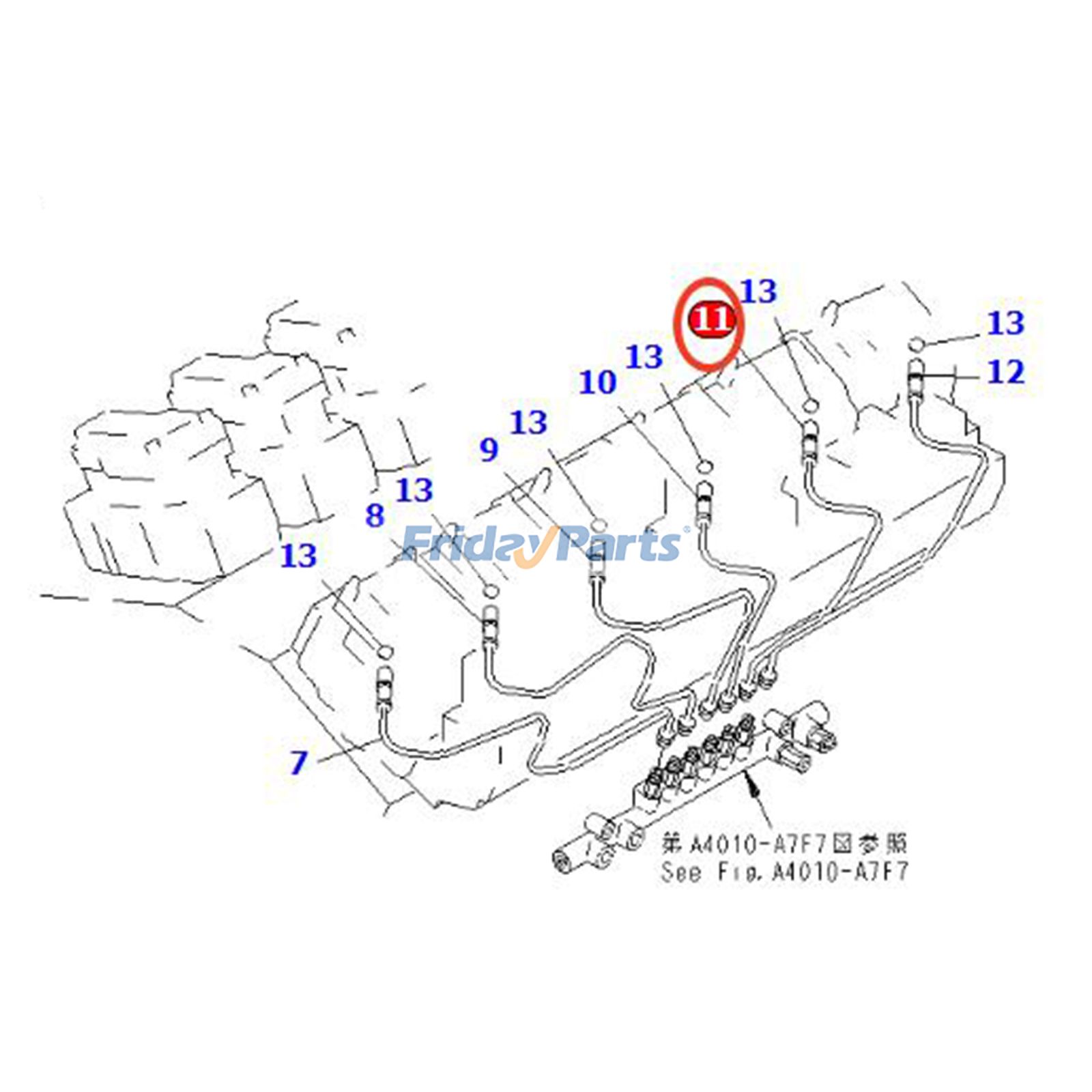 Fuel Tube for Dozer,Engine,Excavator,Loader,Off-Road Truck