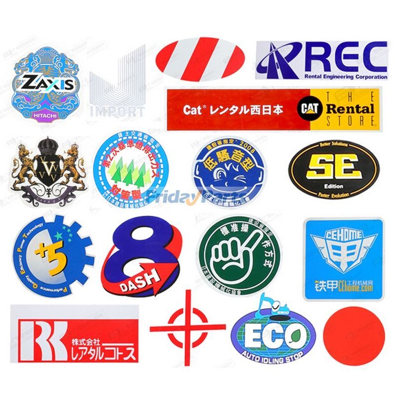 Autocollants pour carrosserie complète pour excavatrice Komatsu PC60-7