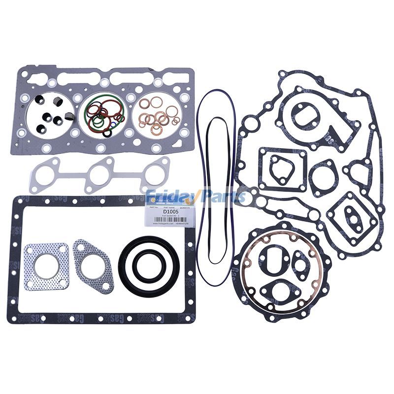 Motor D1005 DF1005 WG1005 Dichtungsvollsatz 1G041-99352 1G062-99365 1G040-03310 für Kubota Traktor B21 B2320 B2410 B7500