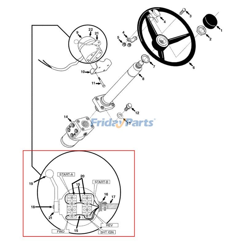 FridayParts FWD/REV-Hauptschalter