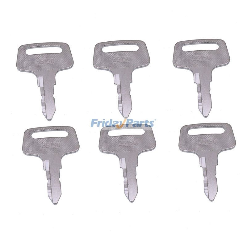 クボタ B1550 B1750 B2150 T1600 G2000用 イグニッションスイッチキー 6個 37410-55150