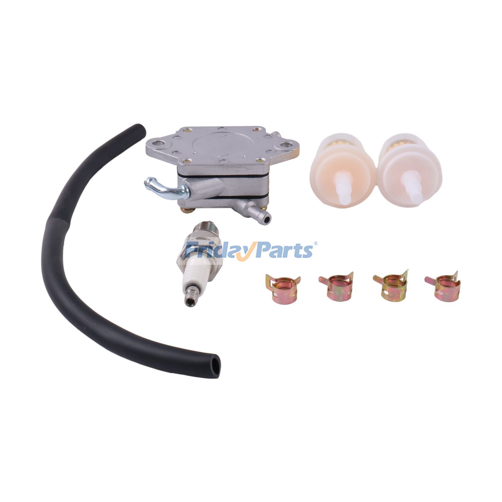 Pompe à carburant avec filtre à carburant, conduite de carburant, kit de mise au point de bougie d'allumage de FridayParts