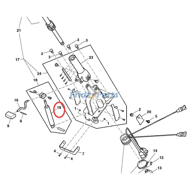 FridayParts Gas Operated Cylinder