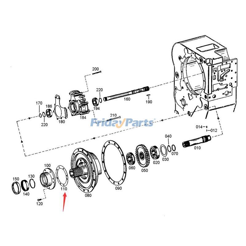 Junta 4644301262 para caja de cambios de transmisión ZF 4WG180 4WG200 SDLG Cargadora de ruedas LG958L Para ZF
