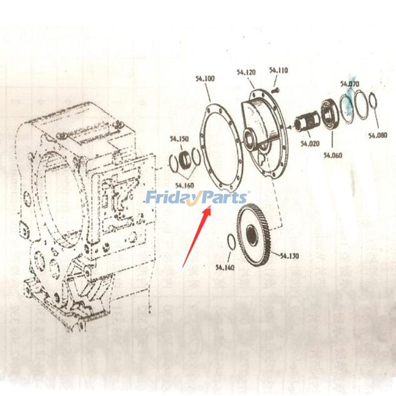 Junta 4644311214 para caja de cambios ZF 4WG180 4WG200 Para ZF