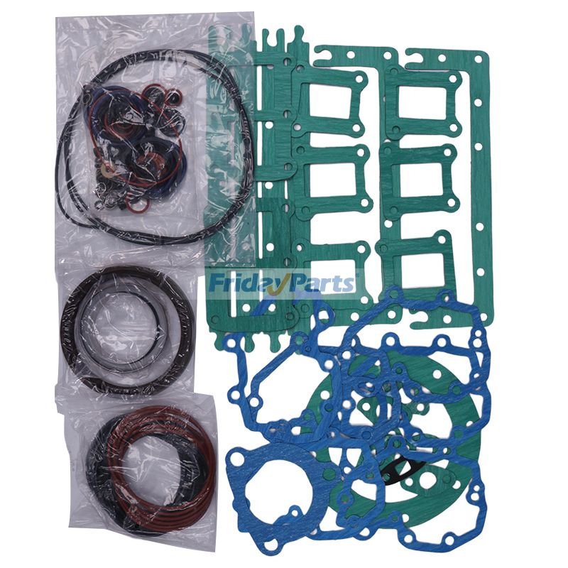 Kit de junta para motor Komatsu 6159-K2-9900 6D125-3 SAA6D125E-3 Escavadeira PC400-7 PC400LC-7 Carregadeira de rodas WA470-5 WA480-5 para Carregadora 