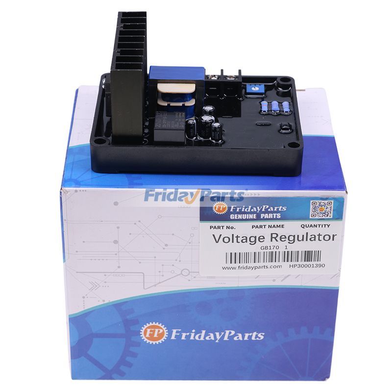 Regulador de voltaje automático GB-170 AVR para fuente de alimentación de generador trifásico con escobillas