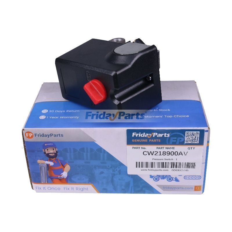 26A 145-175 PSI 圧力スイッチ CW218900AV、Campbell Hausfeld エアコンプレッサー用