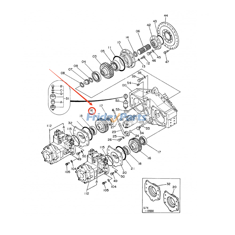 Gear for Excavator