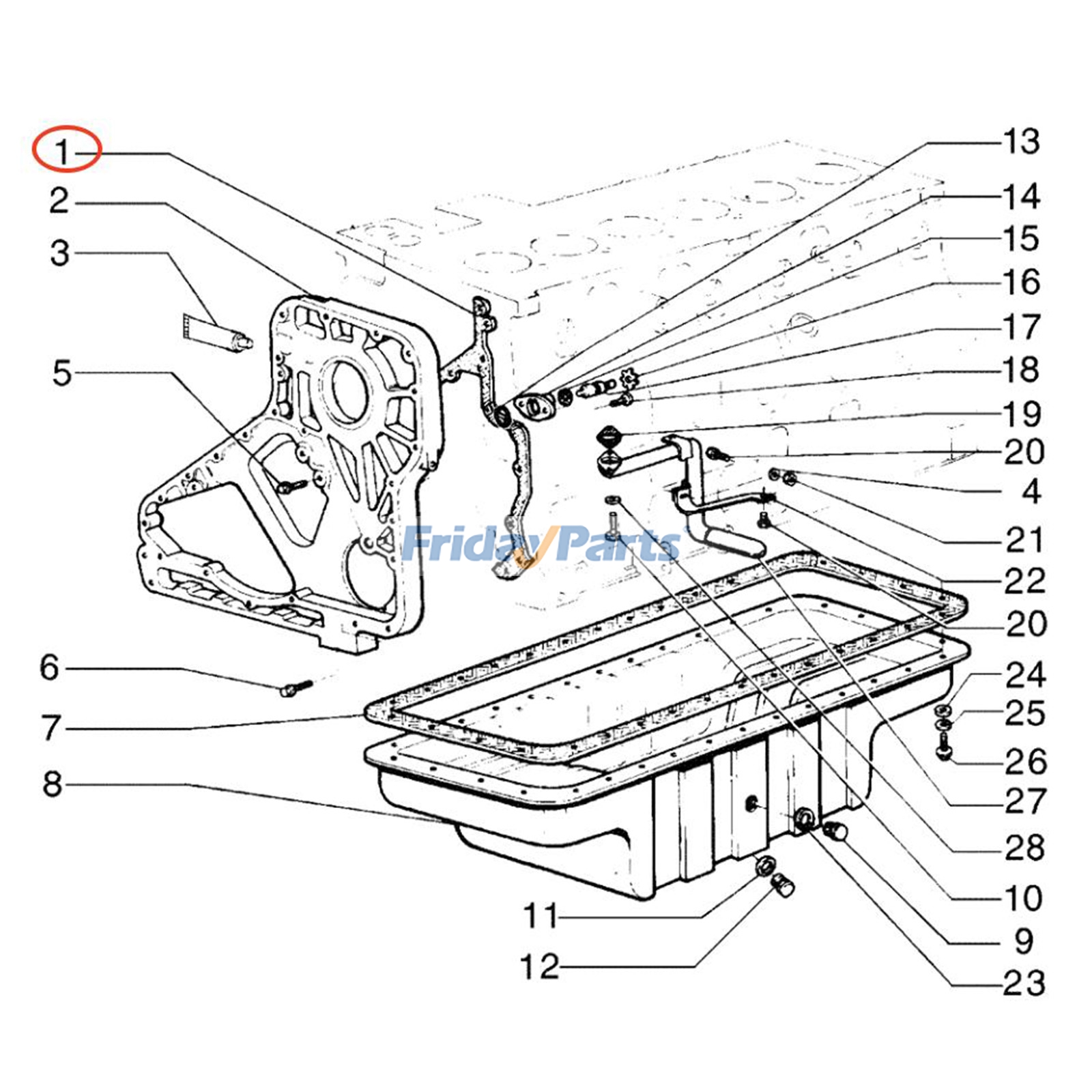Gear Housing Gasket for Motor Grader