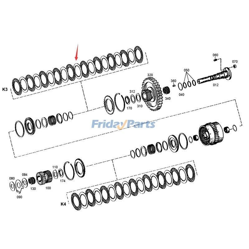 F303 platinum 胞子　【確認用】 Gear Inner Clutch Plate 4642308332 for ZF Transmission