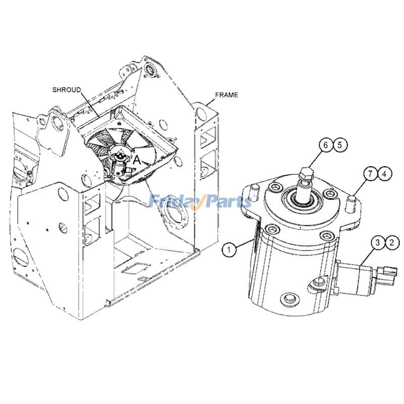 Gear motorerpillar CAT C2.2 for Engine,Loader