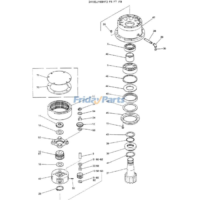 FridayParts Untersetzungsgetriebe
