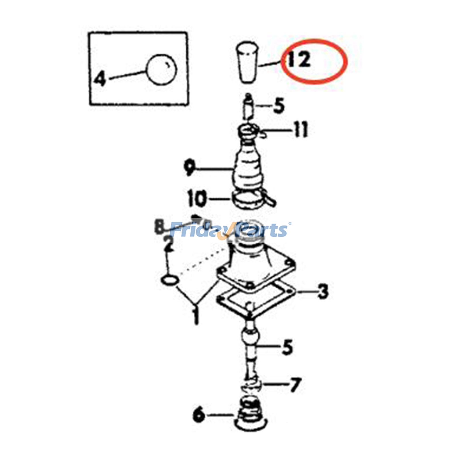 Gear Shift Lever Knob for Tractor