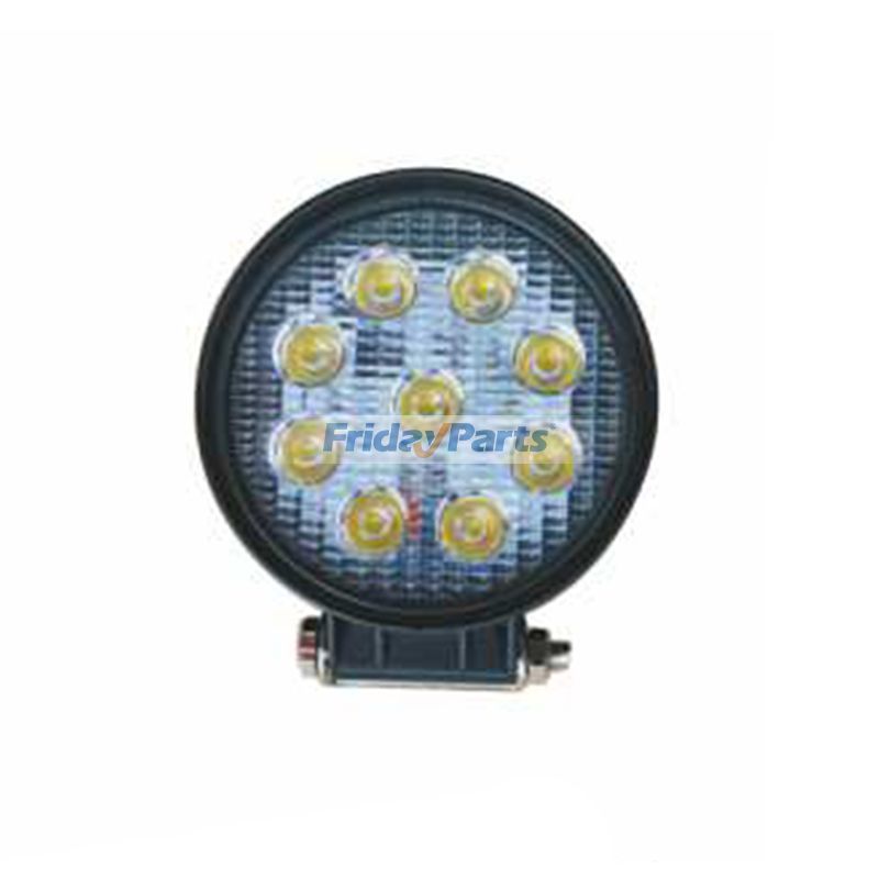 FridayParts Allgemeine LED Lampe Arbeit Lichter 9-30V 27W 9 Perlen 4 zoll Refit für Auto