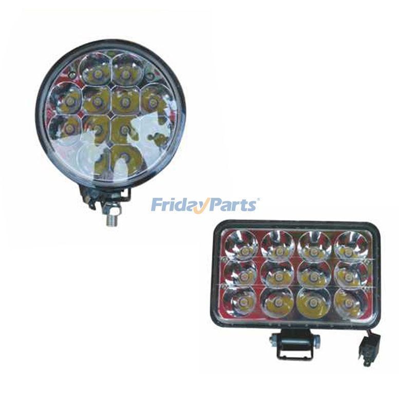 Allgemeine LED-Lampe Arbeitsscheinwerfer 9-30V 36W 12 Perlen 5 Zoll rund quadratisch Refit für Auto
