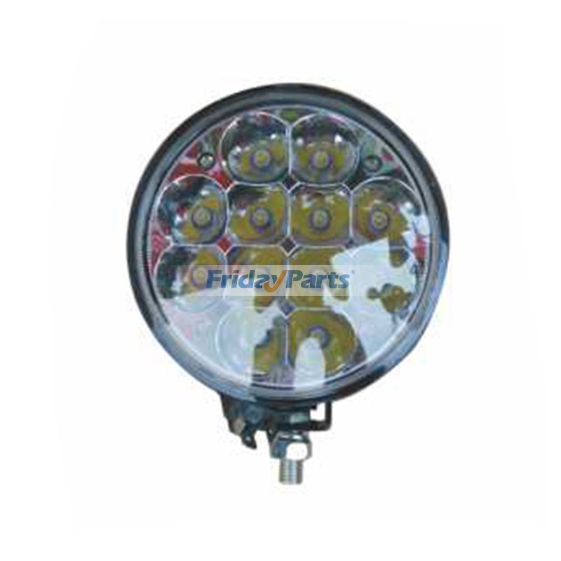FridayParts Allgemeine LED-Lampe Arbeitsscheinwerfer 9-30V 36W 12 Perlen 5 Zoll rund quadratisch Refit für Auto