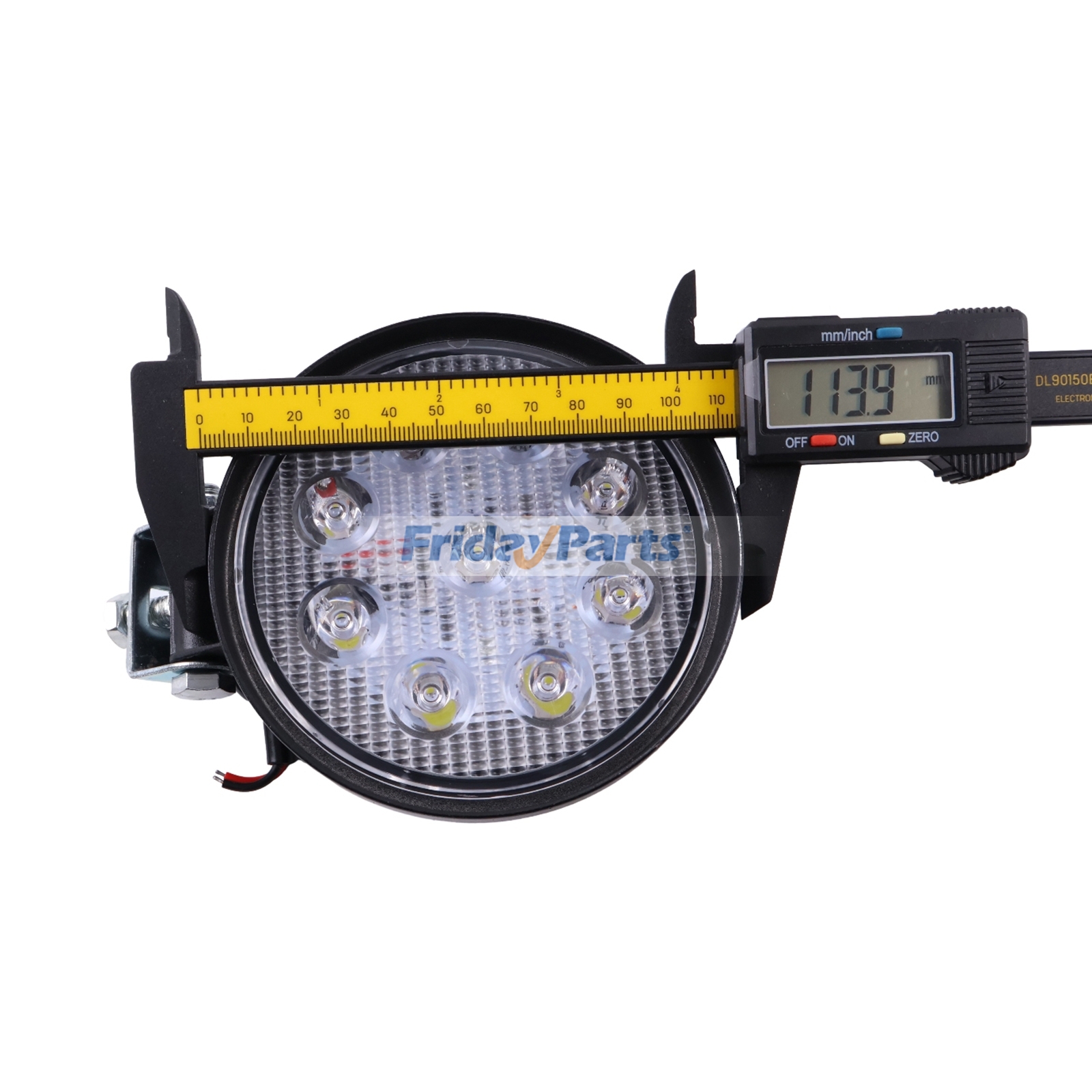 FridayParts General LED Lamp Work Lights 9-30V 27W 9 Beads 4 inch Refit for Car