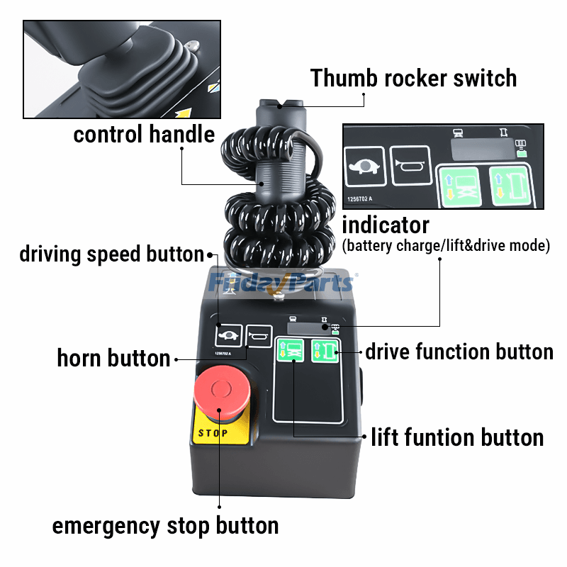 Caja de control proporcional de sexta generación 1256727GT para Genie GR-12 GR-15 GR-20 GRC-12 GS-1530 GS-1532 GS-1930 GS-1932 Para Genie
