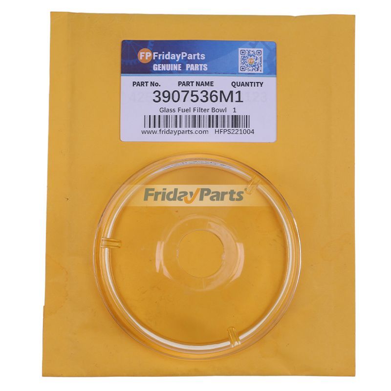 Glass Fuel Filter Bowl 3907536M1 for Massey Ferguson 230 235 240 245 250 261 265 270 275 108