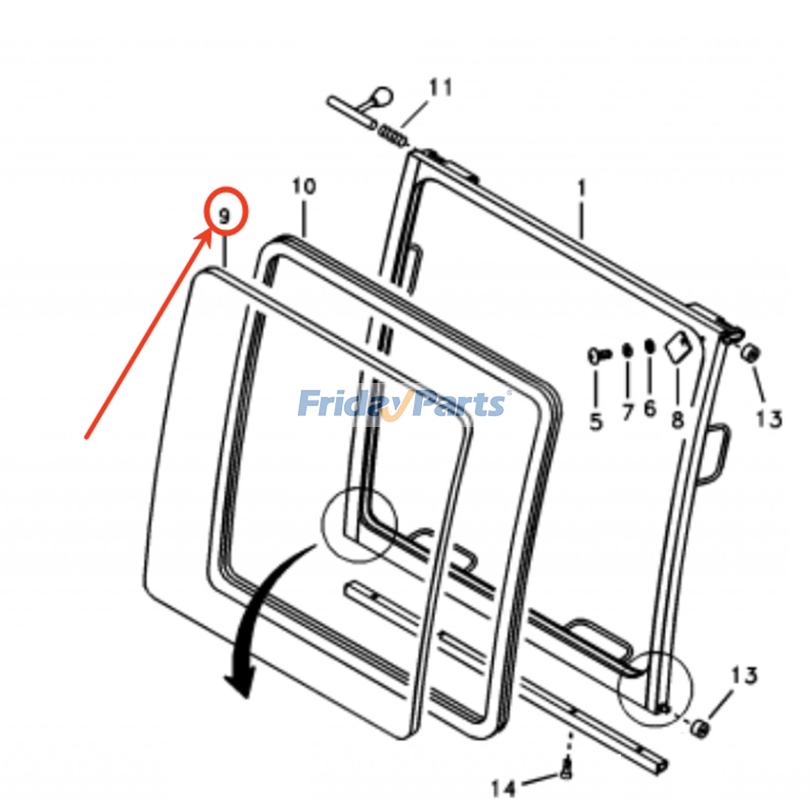 Glass for Excavator