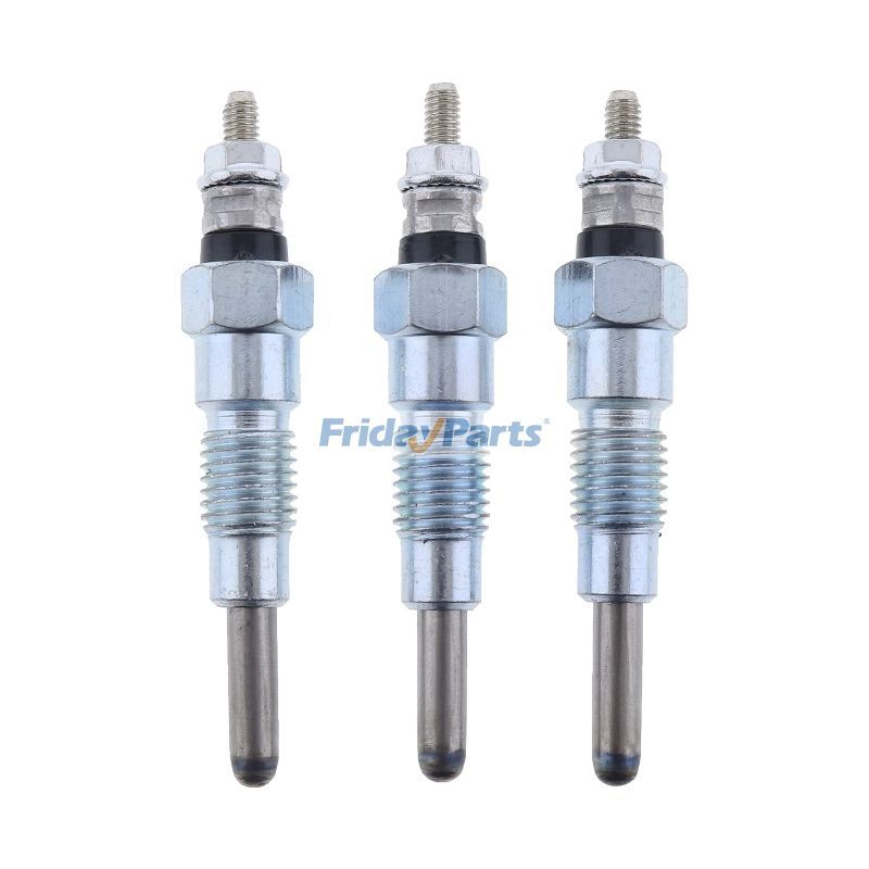 3 bujías incandescentes 119718-77801 para motor Yanmar 2TNV70F-NTKA 3TNV70-XHT 3TNV70-XPLW 3TNV76-XHT 3TNV76-KAZ