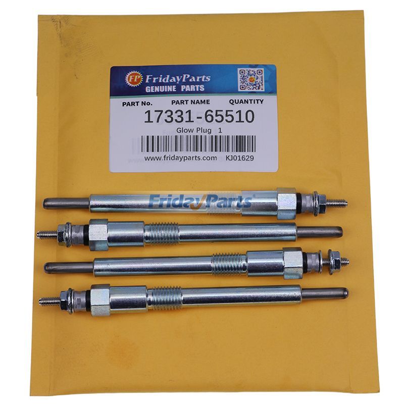Bujía incandescente 17331-65510 para motor Kubota V1902 V2203 V1702 V2003 V2403 Tractor L2250F L2550F L2950F