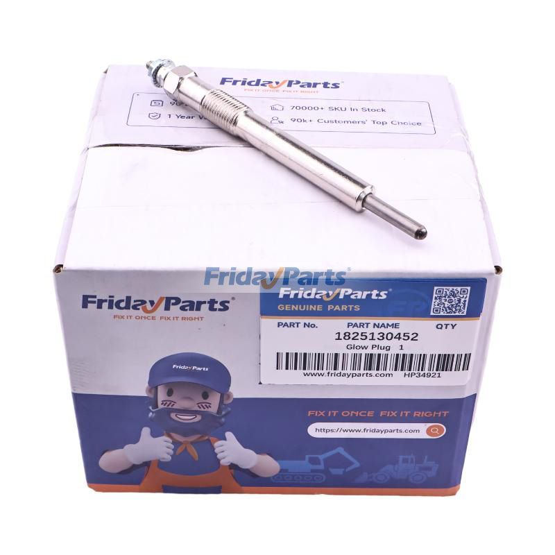 Glow Plug 1825130452 for Hitachi Excavator Zaxis160LC-5G