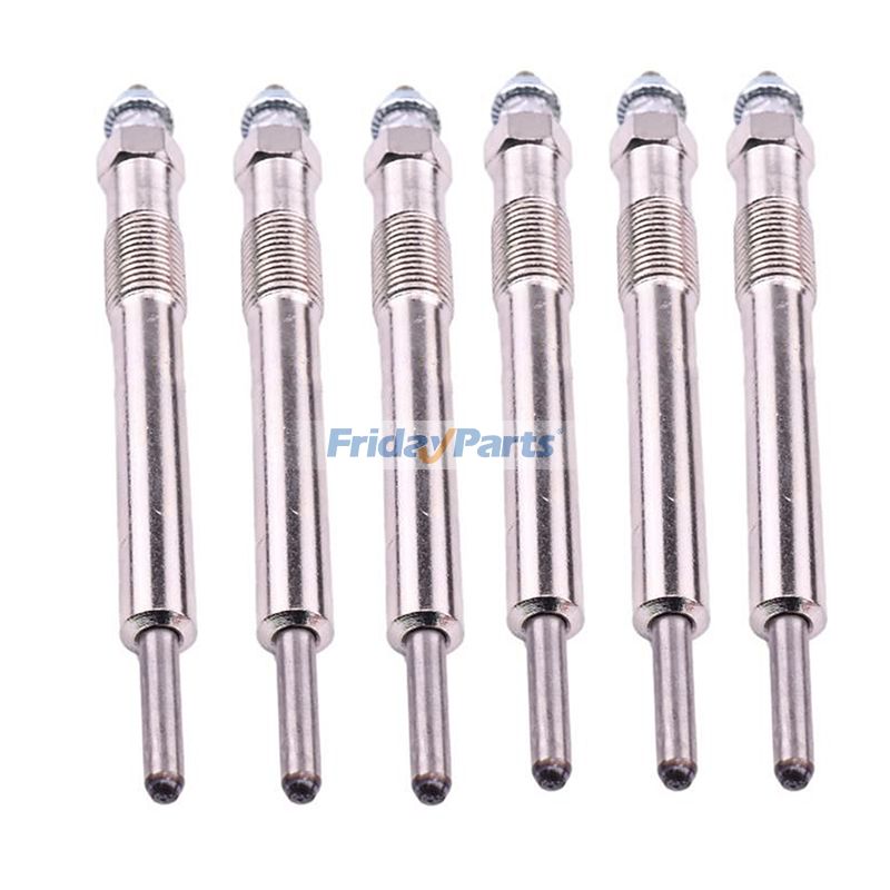 Bujía incandescente 1825130450 para motores Isuzu 6WG1, 6BG1, 6BG1T y 4BG1, John Deere 135C, 180, 210, 225CLC y 470GLC, Hitachi ZX110, ZX120, ZX240-3 y ZX450.