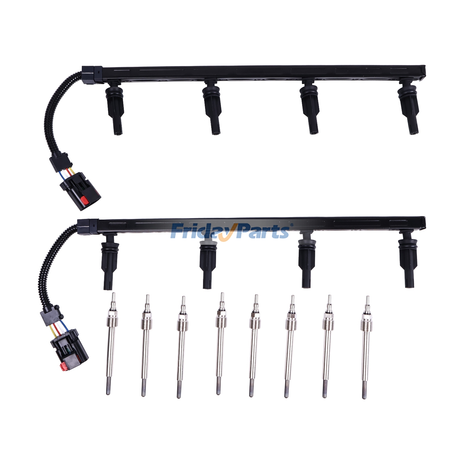 フォード エクスカーション F-250 F-350 F-450 F-550 2003-2004 用グロープラグハーネスセット 4C3Z-12A342-AA 3C3Z-12A690-AA 3C3Z-12A690-BA