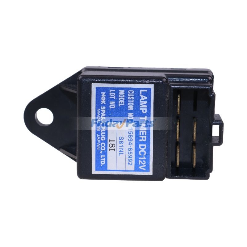 Minuterie de lampe de préchauffage 12 V 15694-65992 15694-65990 S81NL SN1NL pour moteur Kubota V2203 Z402 Z482 D722 D1703 V1505 V2607 Excavatrice KH-101 KX151 KX161-2 KX71 KX91-2 U-20pourPour HYUNDAI,Pour KUBOTA