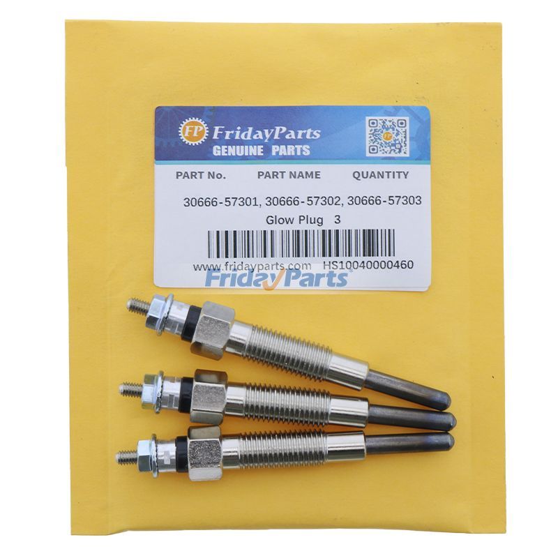 3 Stücke Glühkerze 30666-57301 30666-57302 30666-57303 für Mitsubishi K2B K2C K3A K3B K3C K3D K3E K3F K3H K3M K4E