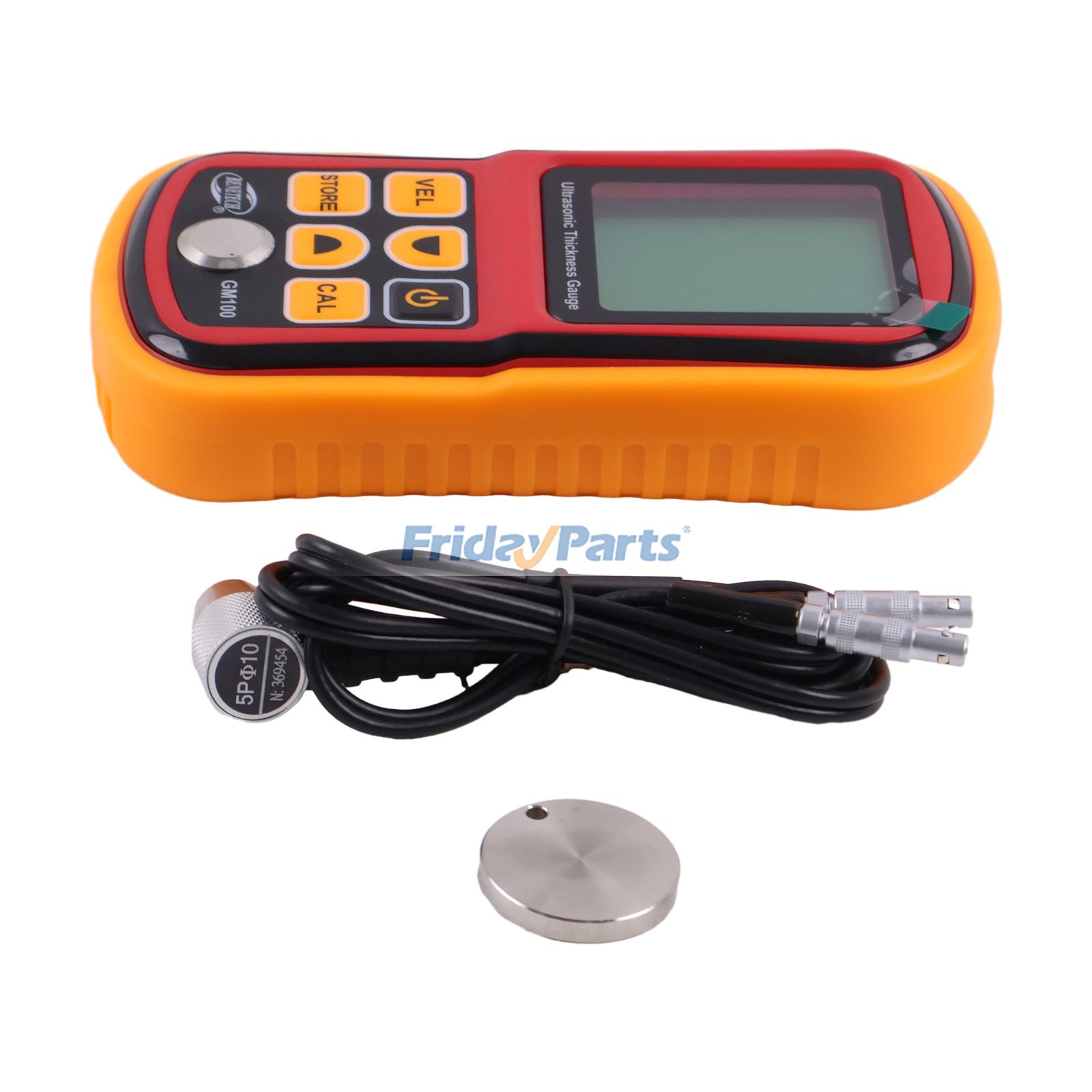 Medidor de espesor ultrasónico digital GM100 con pantalla LCD grande, medidor de velocidad de sonido, calibración automática, 5 MHz, 12-300 mm, placa de acero, plástico y cerámica, sin batería. para Otros