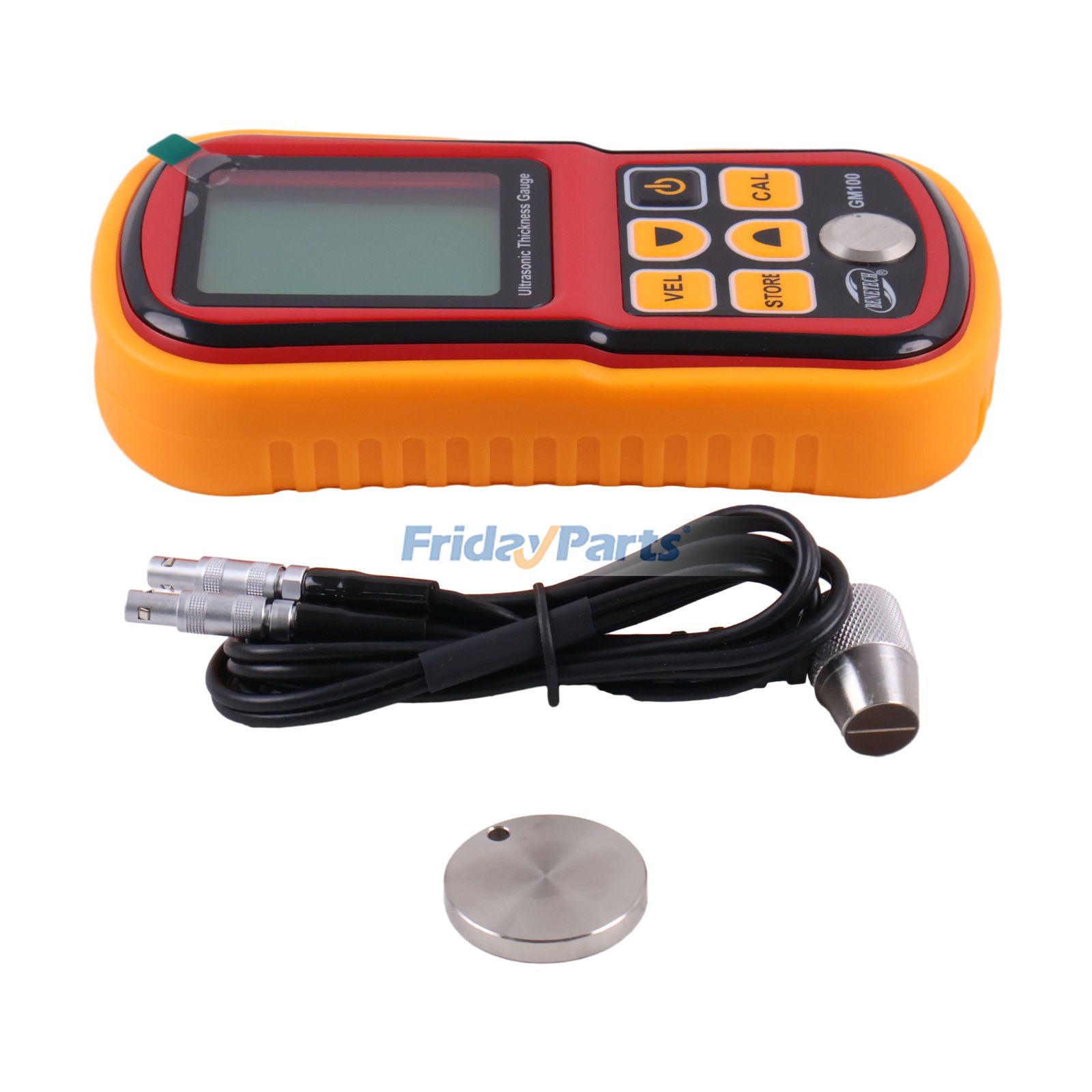 Medidor de espesor ultrasónico digital GM100 con pantalla LCD grande, medidor de velocidad de sonido, calibración automática, 5 MHz, 12-300 mm, placa de acero, plástico y cerámica, sin batería. para Otros