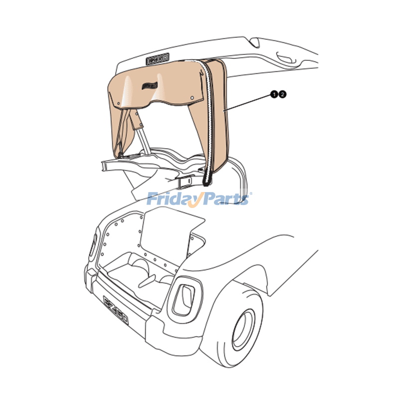 Achetez Kit de housses de sac pour Club Car / EZGO / Yamaha / Ford chez FridayParts