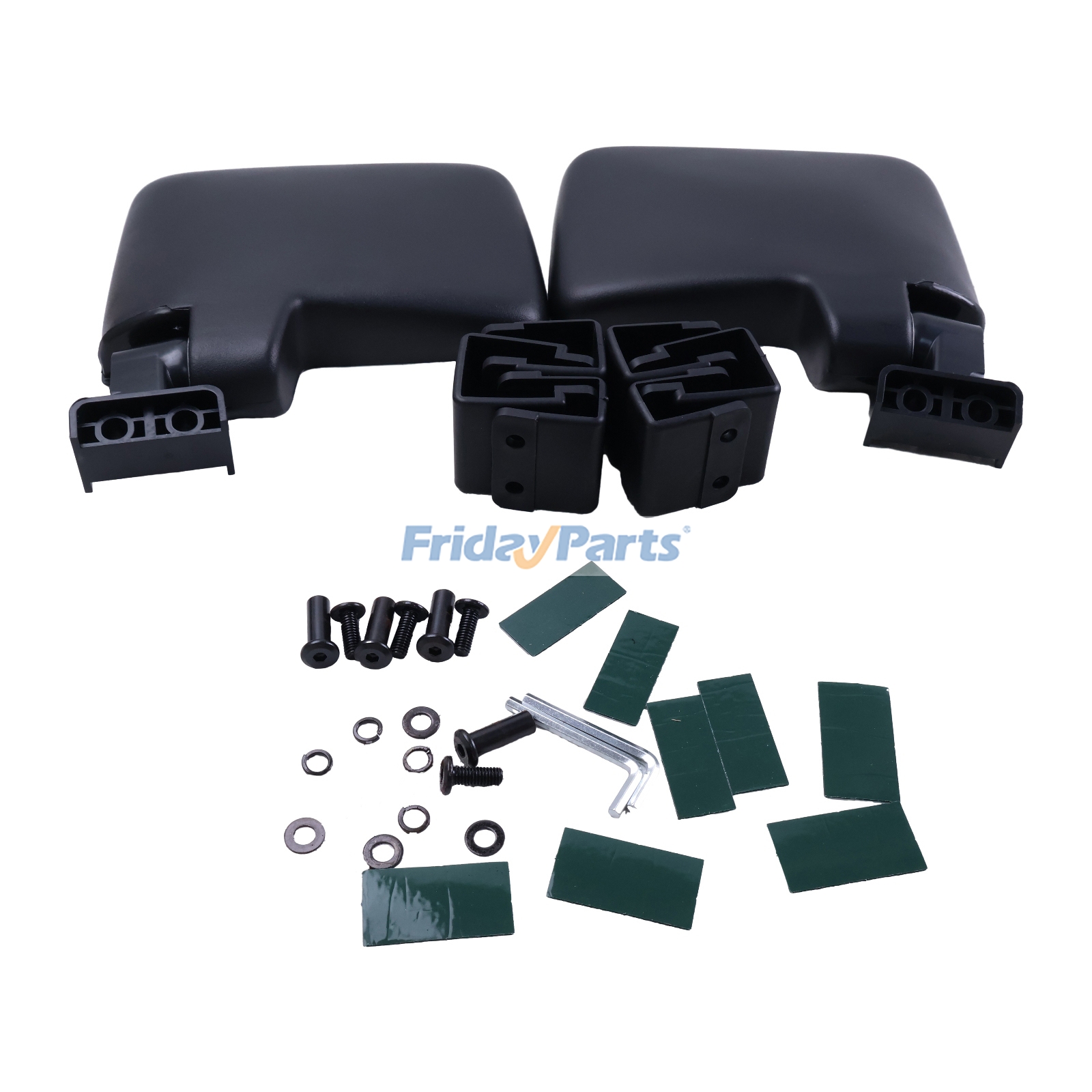 Espelho lateral universal sem perfuração para carrinho de golfe Yamaha Club Car EZGO