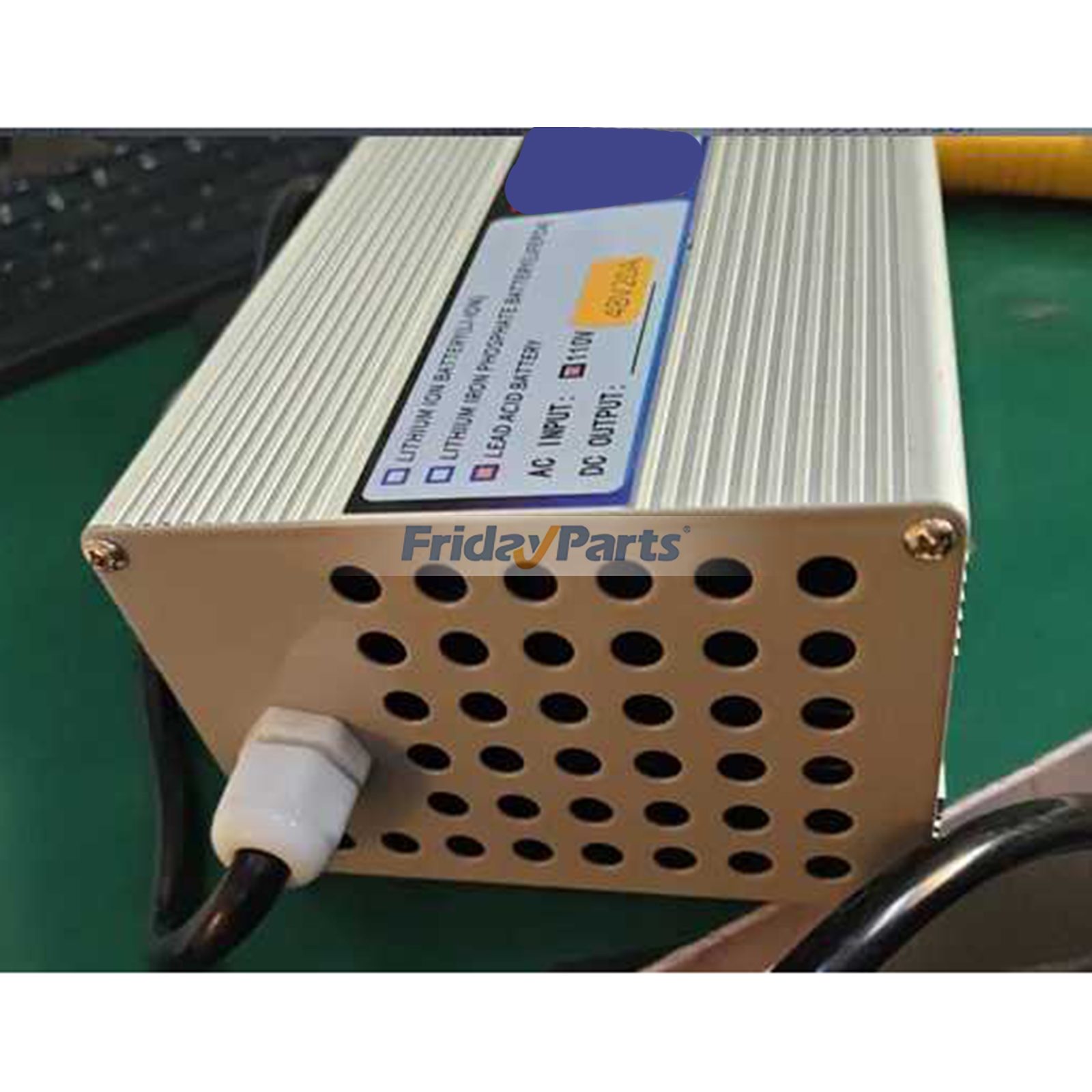 Golf Cart Smart Battery Charger with LED Crowfoot Plug