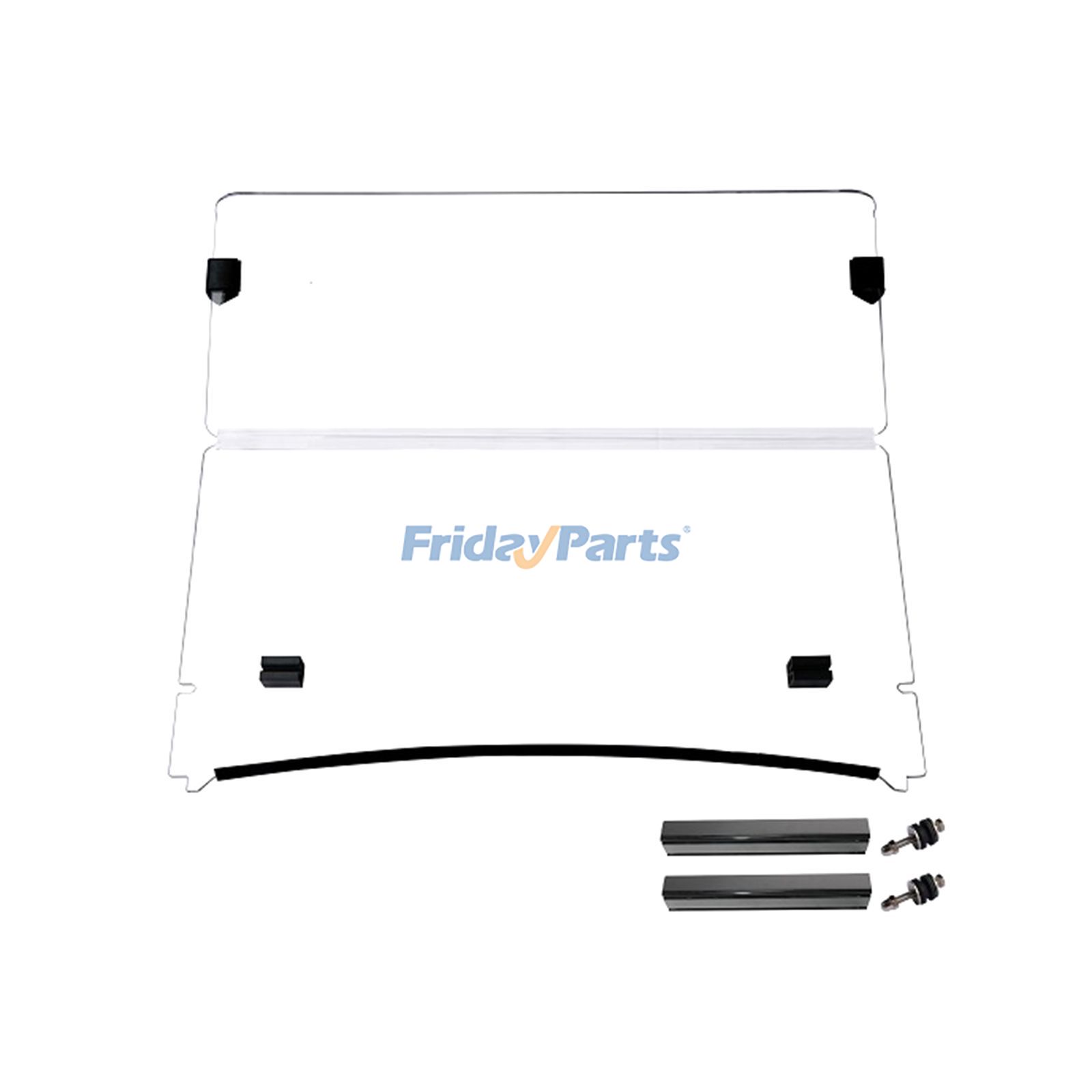 Pare-brise rabattable et résistant aux chocs pour voiturette de golf Yamaha G29 Driver à partir de 2017