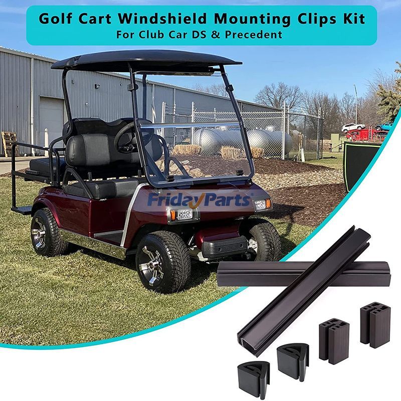 Windschutzscheiben-Befestigungsclip-Kitfür Golfwagen