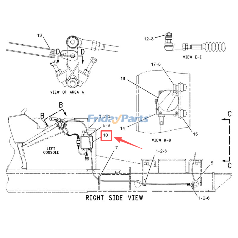 Contrôle du gouverneurpour Moteur,Pelle