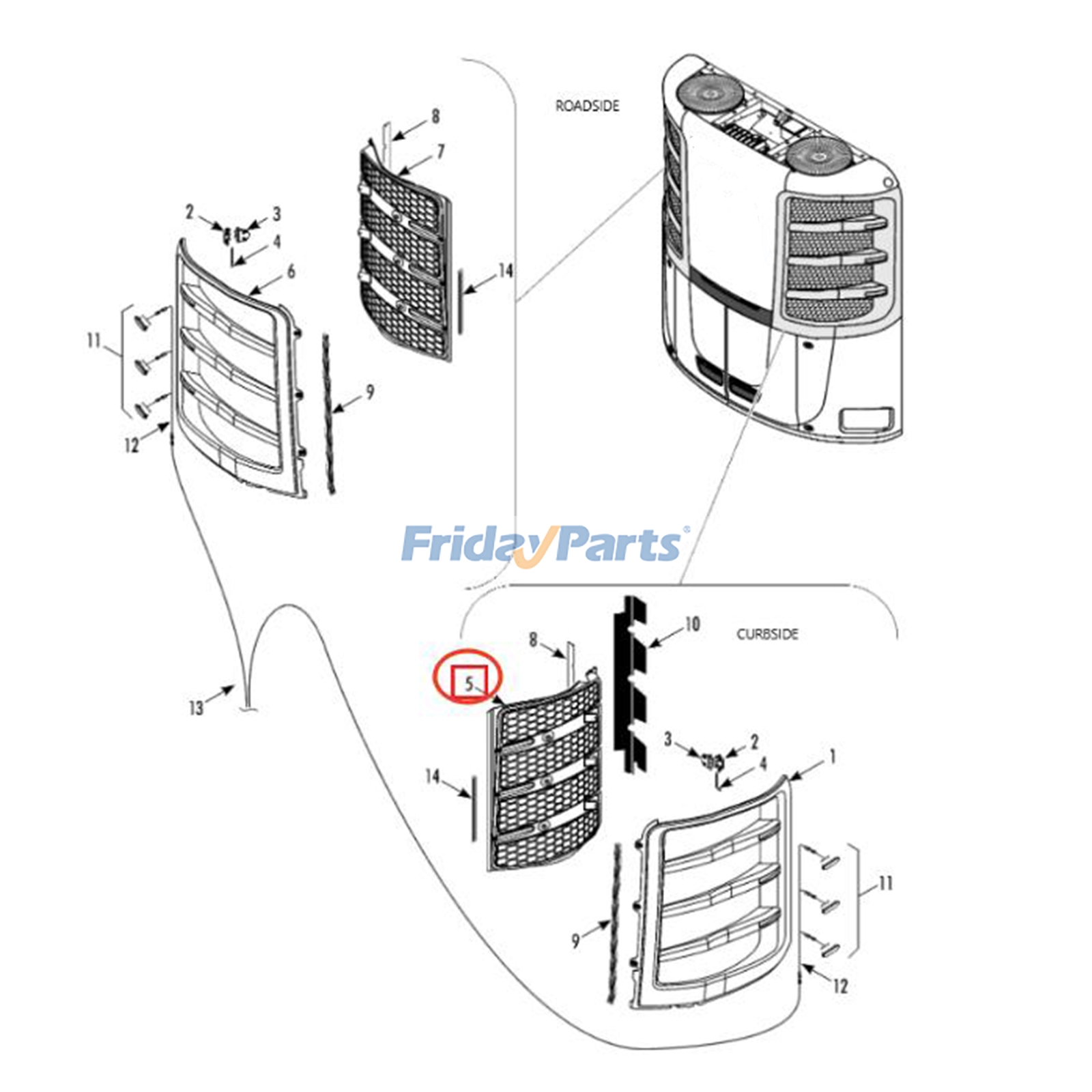 Grille Mesh for Transport Refrigeration