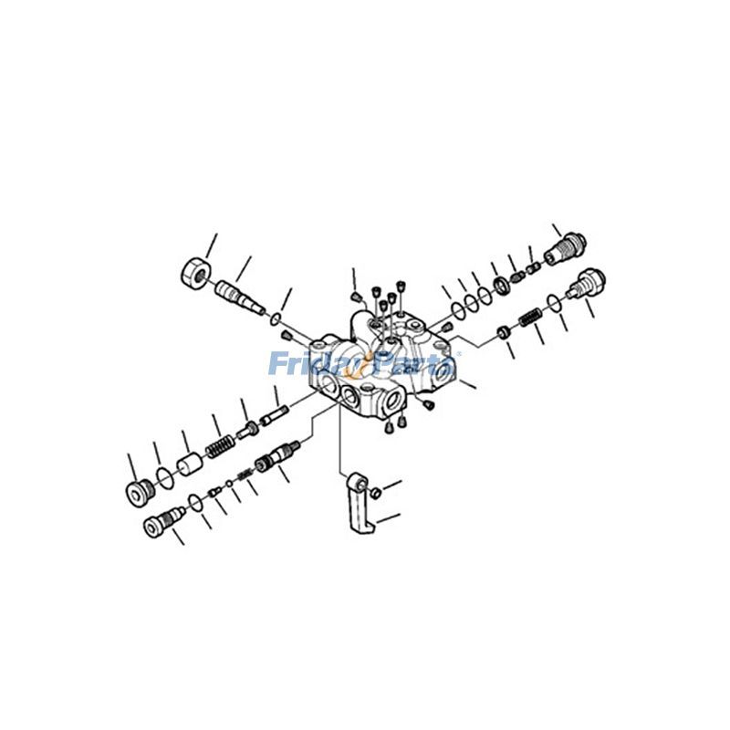 Bomba hidráulica 708-1U-03331 para cargadora Komatsu WB146-5 WB156-5 WB156PS-5 WB93R-5 WB93R-8 WB93S-5 WB97R-5 WB97S-5 Para KOMATSU