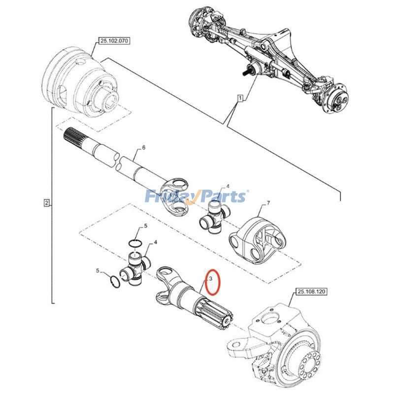 Half Shaft for Loader