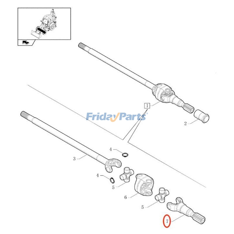 Half Shaft for Loader