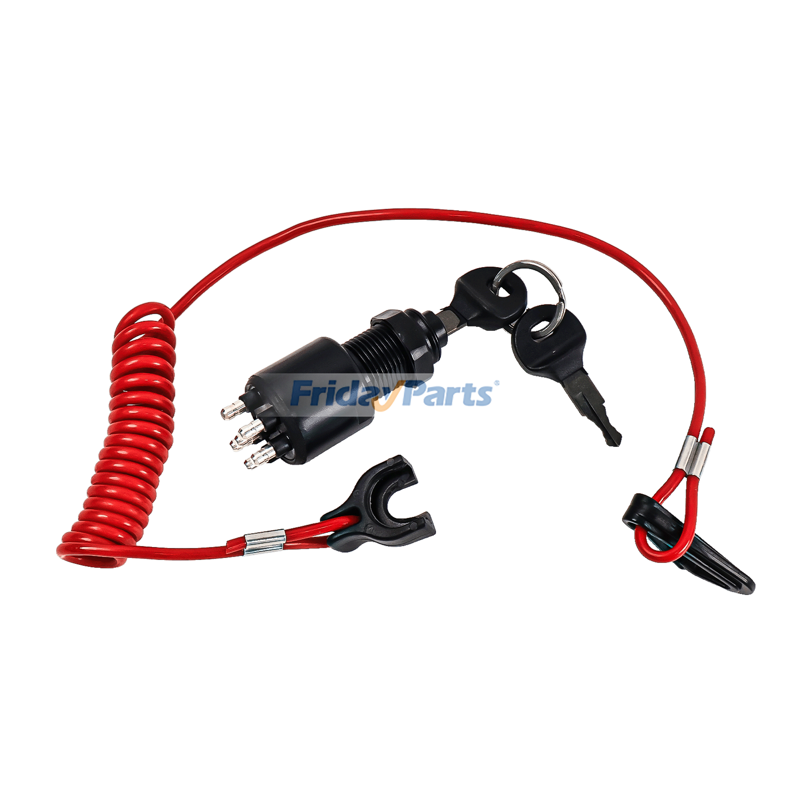 Ignition Switch & Keys with Safety Lanyard 175974 for OMC Johnson