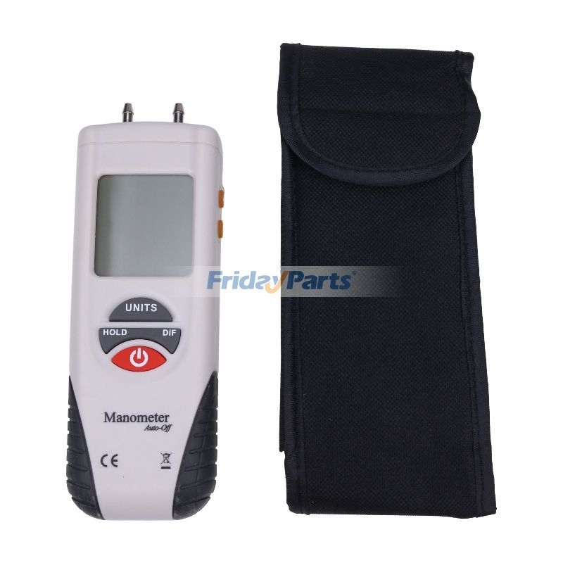 Handheld Digital Manometer Differential Gauge Air Pressure Meter Kit HT ...